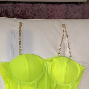 SEXY NEON TWO PIECE SET! NEVER WORN BEFORE.